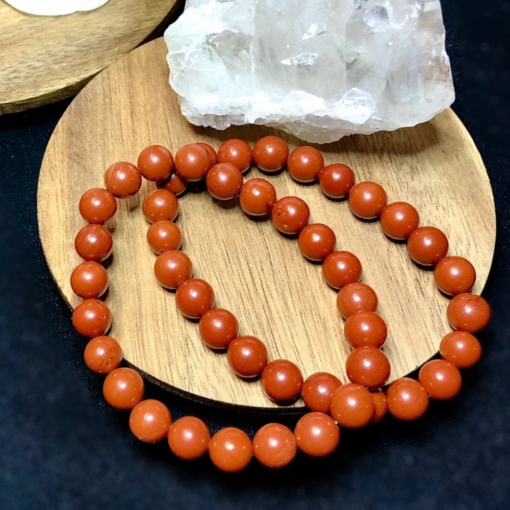 Red Jasper Beaded Bracelet